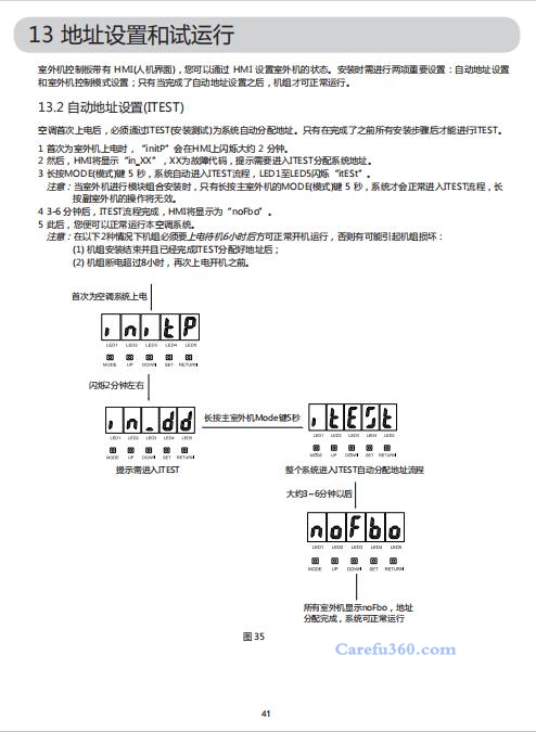 欧威尔空调故障代码